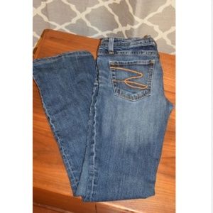 Seven 7 Flair Dark Wash Blue Jeans